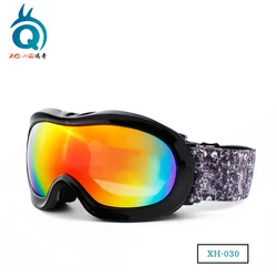 Professional manufacturer best water transfer color anti fog children ski snow goggles