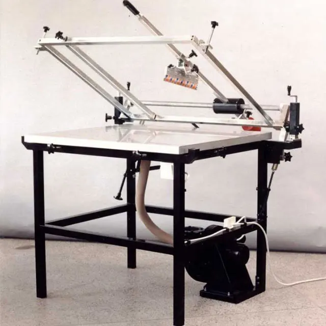 YT-S6070 China manual vacuum silk screen table multi colors screen printing machine for sale