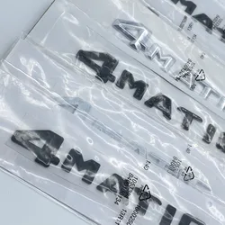 3D ABS New Brand 4MATIC Car Logo Stickers Rear Trunk Emblem Badges For Mercedes C63 C200L