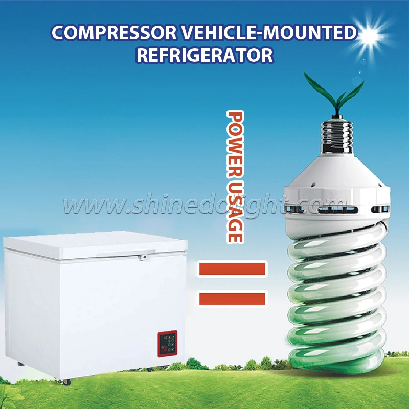 100 L DC 12V/24V Solar Refrigerator Single Door Solar Power Mini solar power freezer for Car Table Use