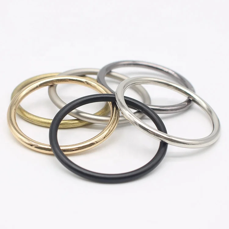 Round Metal bikini rings Gold bikini connector swimwear accessories