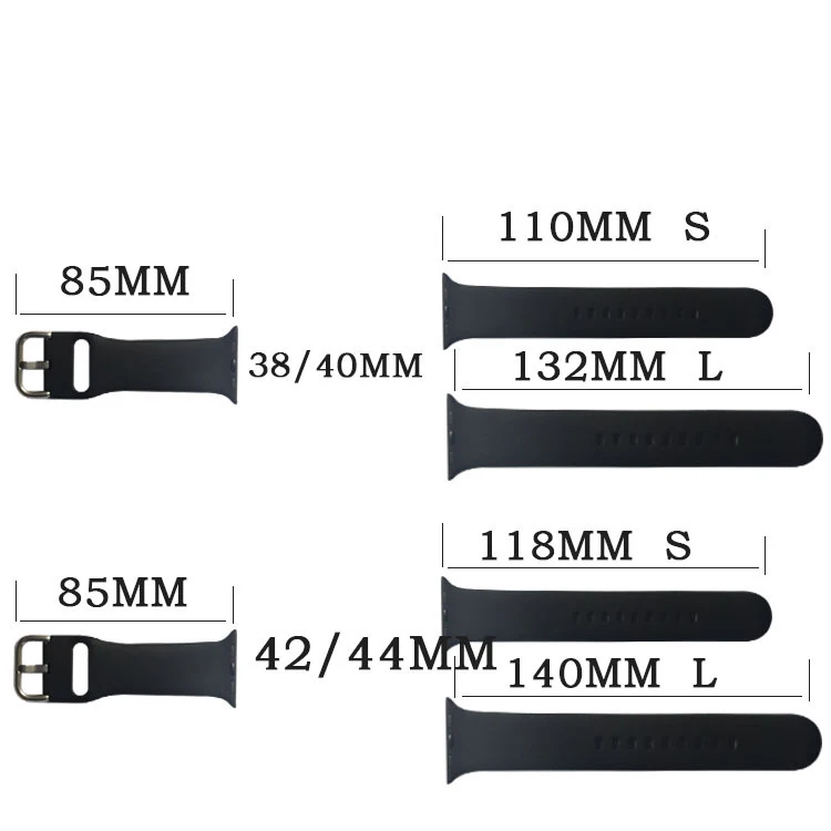  Ремешок силиконовый для Apple Watch band 40 мм 44 38 42 резиновый браслет смарт-часов iWatch Series 3 4 5 6