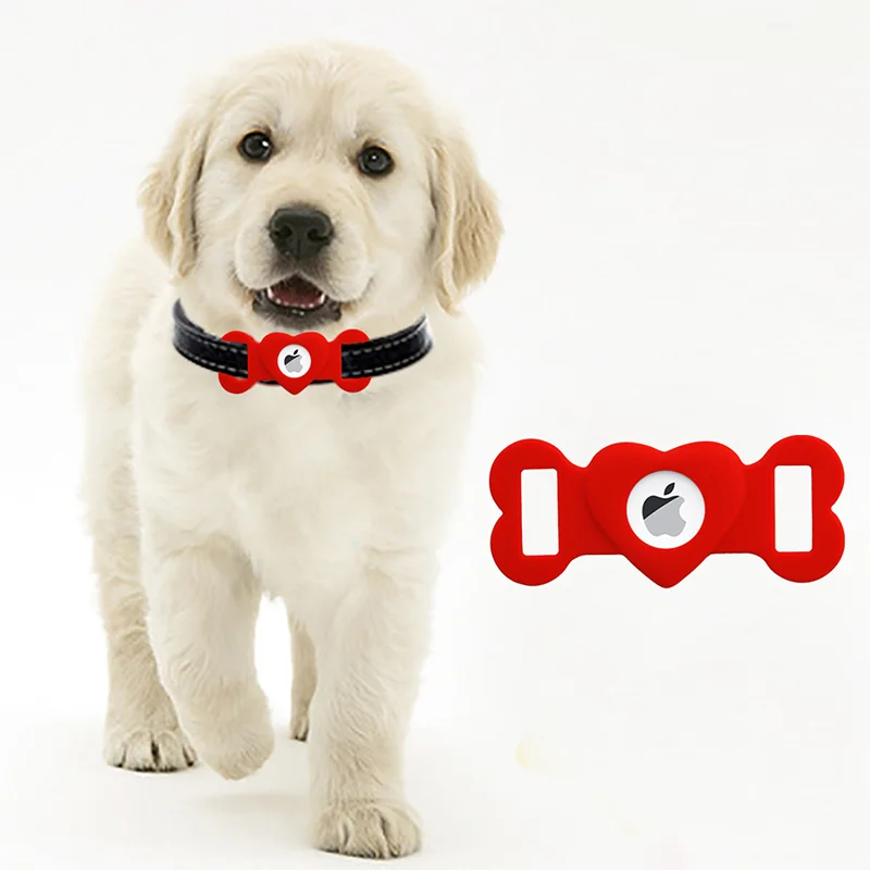 2021 holder case for pet key ring silicon case back clip water proof  for apple air tag cover dog collar