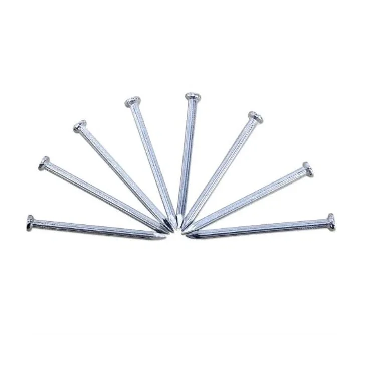 Factory Outlets Flat Round Head Diamond Point 3mm-12mm Smooth Bright Polished Concrete Nails
