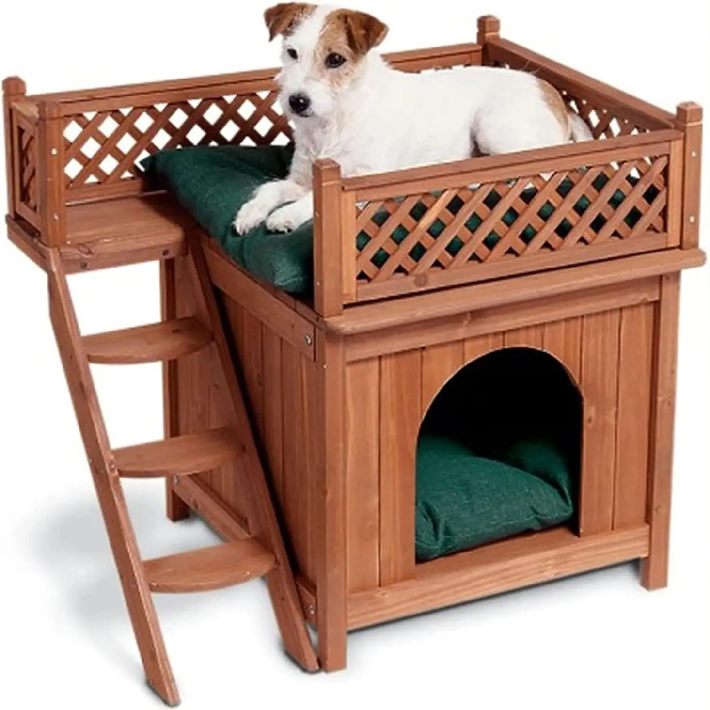 Luxury Cat and Dog House with Observation Deck Fashion and Eco-friendly for Hamsters,dogs and Rabbits