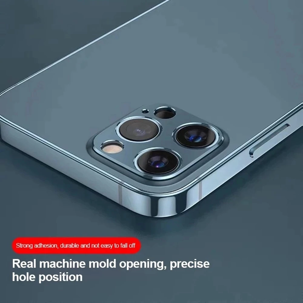 For iPhone 13 Metal Camera Lens Cover For iPhone 13 Pro 12 11 Pro Max Mini Case Back Aluminum metal camera lens protector