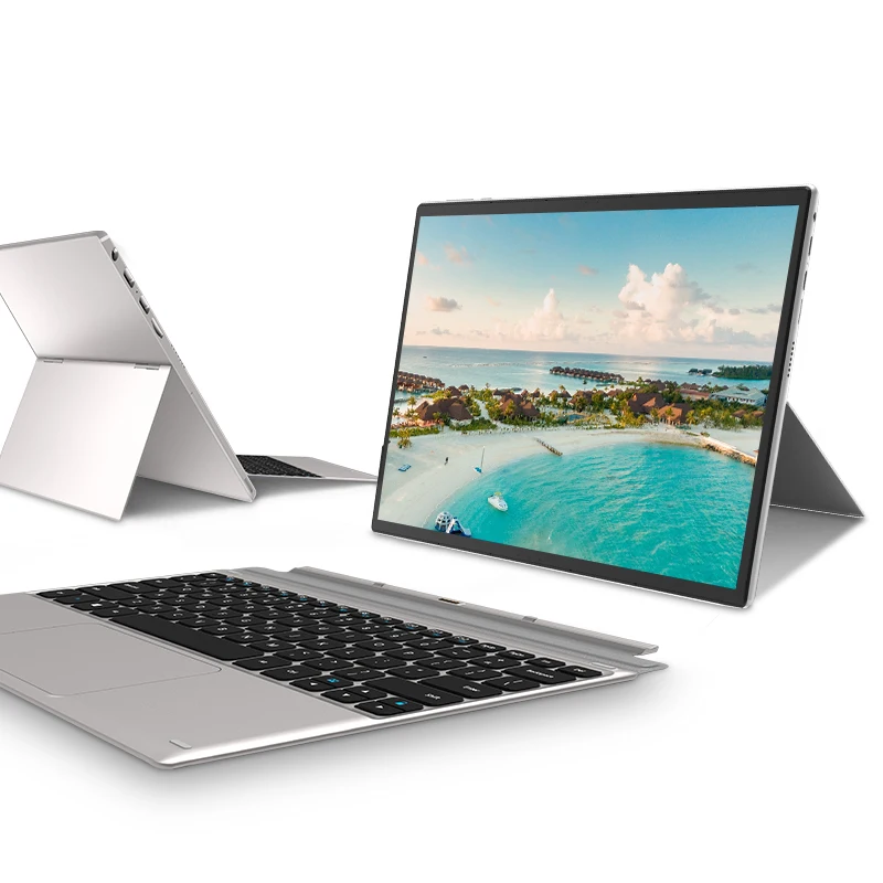 Cheap OEM 2 in 1 Tablets PC 3000x2000 3K FHD with detachable keyboard Window 11 gaming laptop Touch Screen  12.3 inch 16GB 1TB