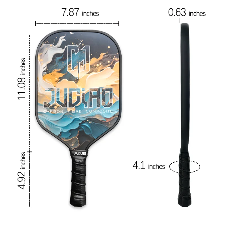2024 high tech composite multi layers pickleball paddle pp honeycomb core filling carbon fiber pickleball paddle racket