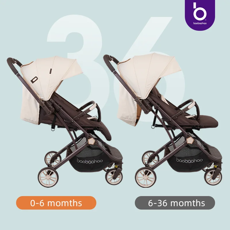 Two-way lightweight baby stroller Luxury Factory Wholesale Stroller OEM support reversible handle Compact WagonSystem