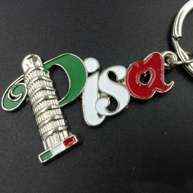 customized Italy milano travel souvenir keychain