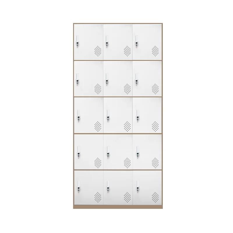 School 15 door lockable classroom locker  metal file cabinets office school dormitory multi-door locker cabinet