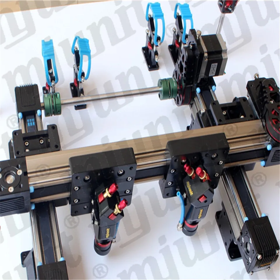 mjunit two head cnc laser kit 1550x1050mm high precision laser rail