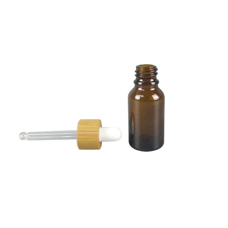 Оптовая продажа 10 мл 15 20 30 50 Янтарный стекло Эфирные масла бутылка с капельницей пипетки