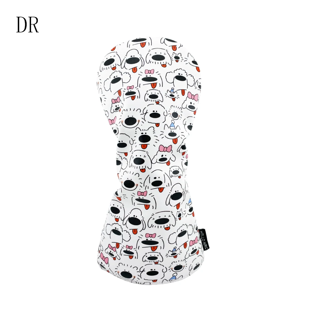 Factory Customization Puppy Style Driver Golf Club Headcovers Golf Pu Leather Head Cover Wood Headcover