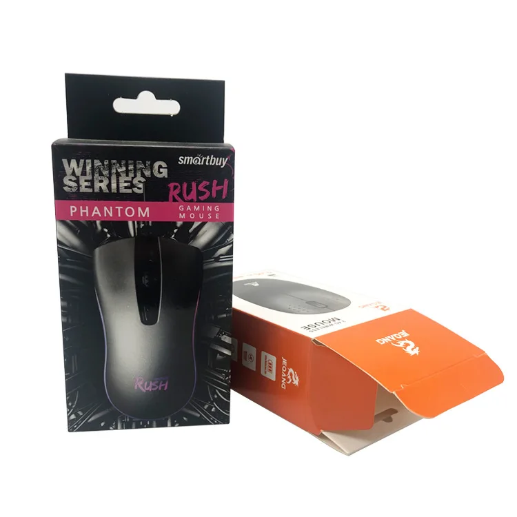 Manufacture consumer electronics packaging smart computer mouse recyclable paperboard paper tube box packaging