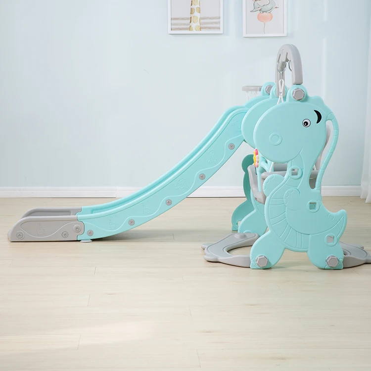 New Style Colorful Hot Sale Toys Kids China Games Indoor Baby Plastic Slide And Swing Set