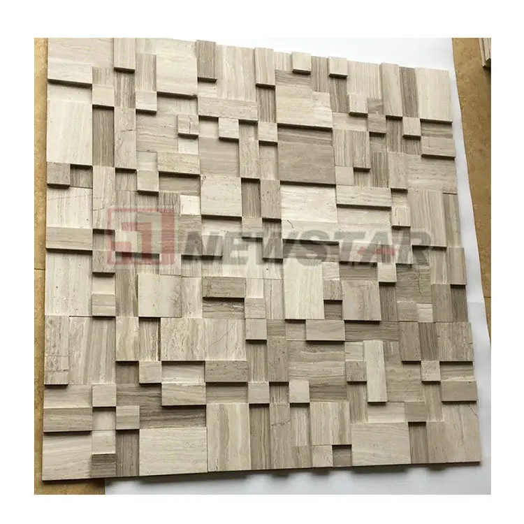 supplier polished stone tile and marble floor tile splash back for kitchens 3D mosaic luxury tiles for bathroom stone mosaic