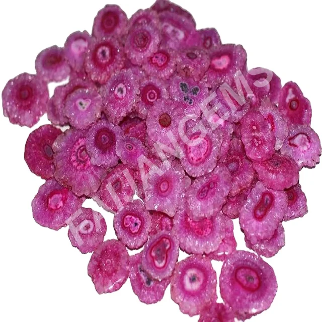 Natural Red Solar Quartz Stalactite Slices Cabochon  Solar Quartz  Wholesale Supplies Solar Quartz jewelry making