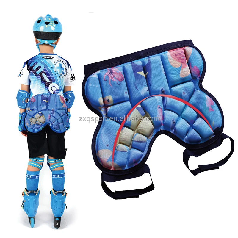 EVA Snowboard Hip Protector Kids Tailbone Protective Crash Shorts Ice Skating Ski Padded Impact Shorts Snowboard Butt Pad