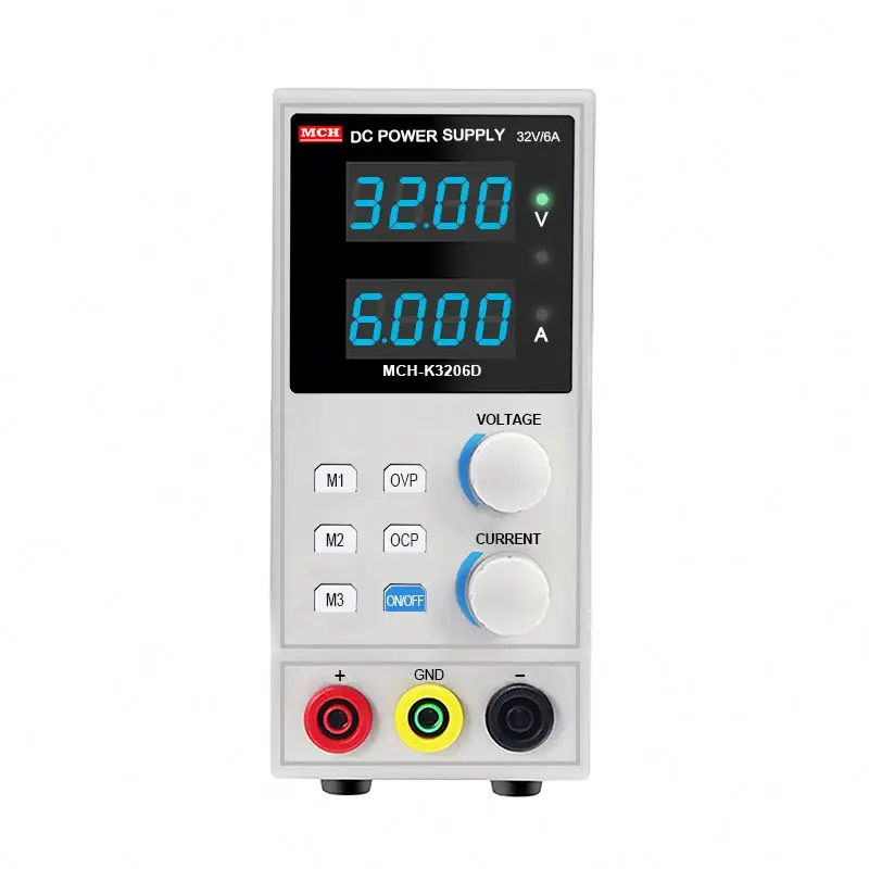 China Factory 4 Digits LED Display 32V 6A 10A Switching Tech Smart Programmable Regulated Power Supply