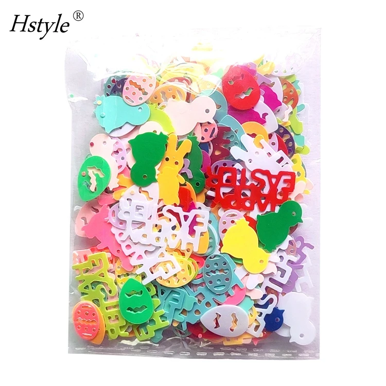 15G Easter Confetti Colorful Table Confetti Bunny Chick and Eggs Shape Confetti for Easter Party Decorations DIY Craft HS1284