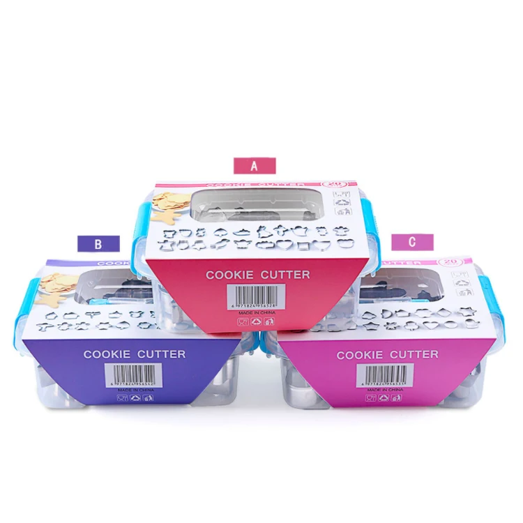 Bakeware Cookie Tools Stainless Steel Cookie Cutters Shapes Round Balls Silicone Cookie Cutter