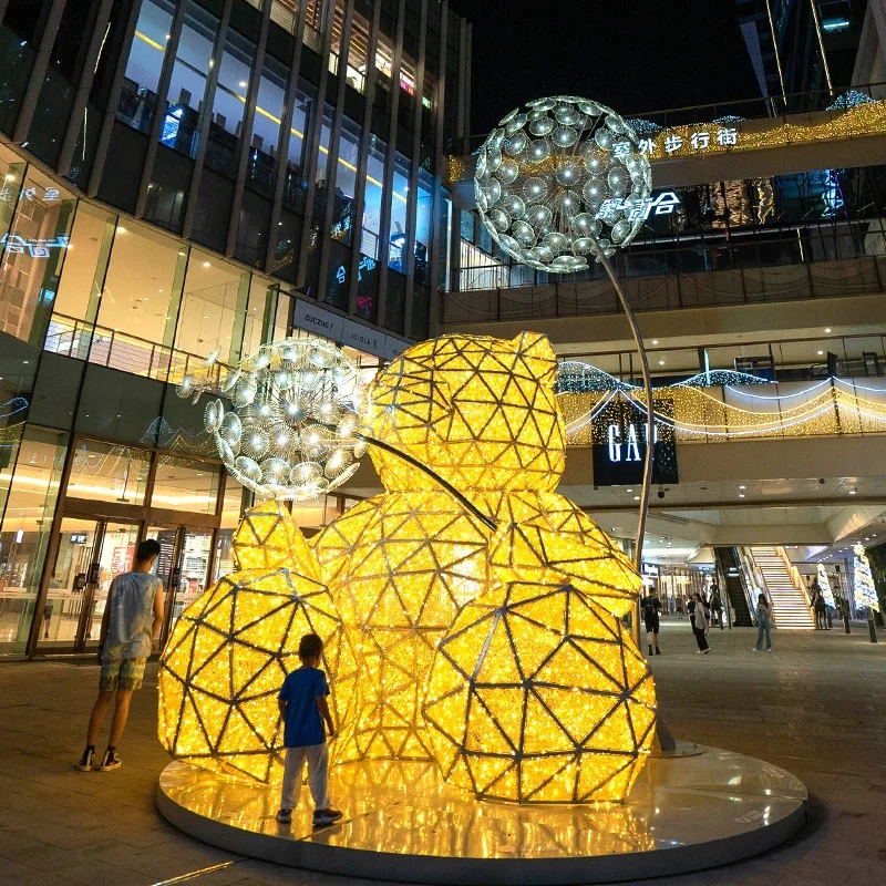 Amazon Горячий мотив свет для коммерческих уличных гигантских рождественских 3d светодиодных огней Крытый Открытый Рождественский праздник украшения