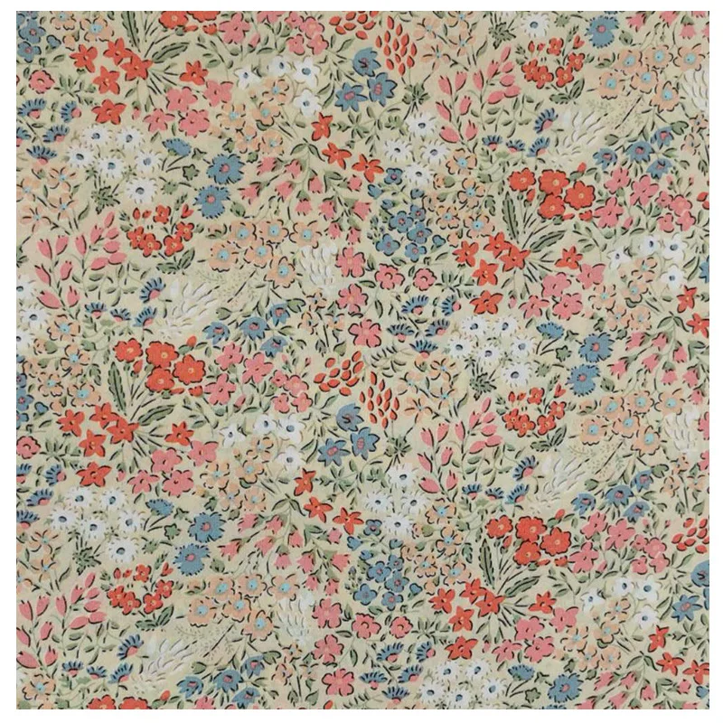 Cheapest Spot couture dress tide of South Korea silk fabric garment printing floral cloth polyester floral fabric