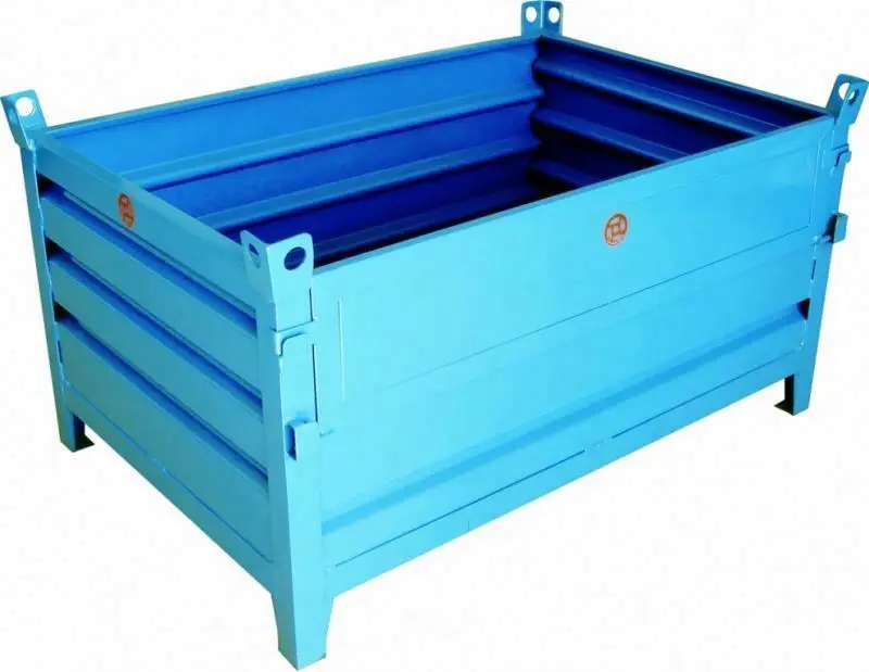 heavy duty industrial heavy steel pallet box metal welding steel gitterbox with high quality