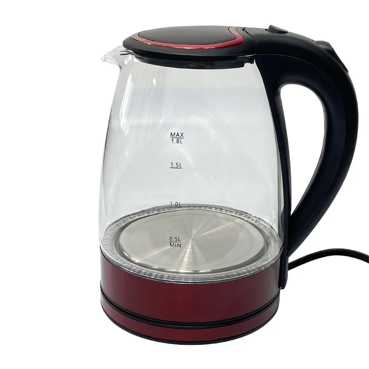 1.8l 1500w Electric Kettle Commercial Electric Water Glass Kettle With Thermostat Function