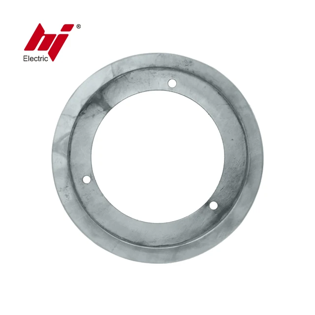 Nickel-Plated Brass One Gang Carpet Flange for Flush Round Cover