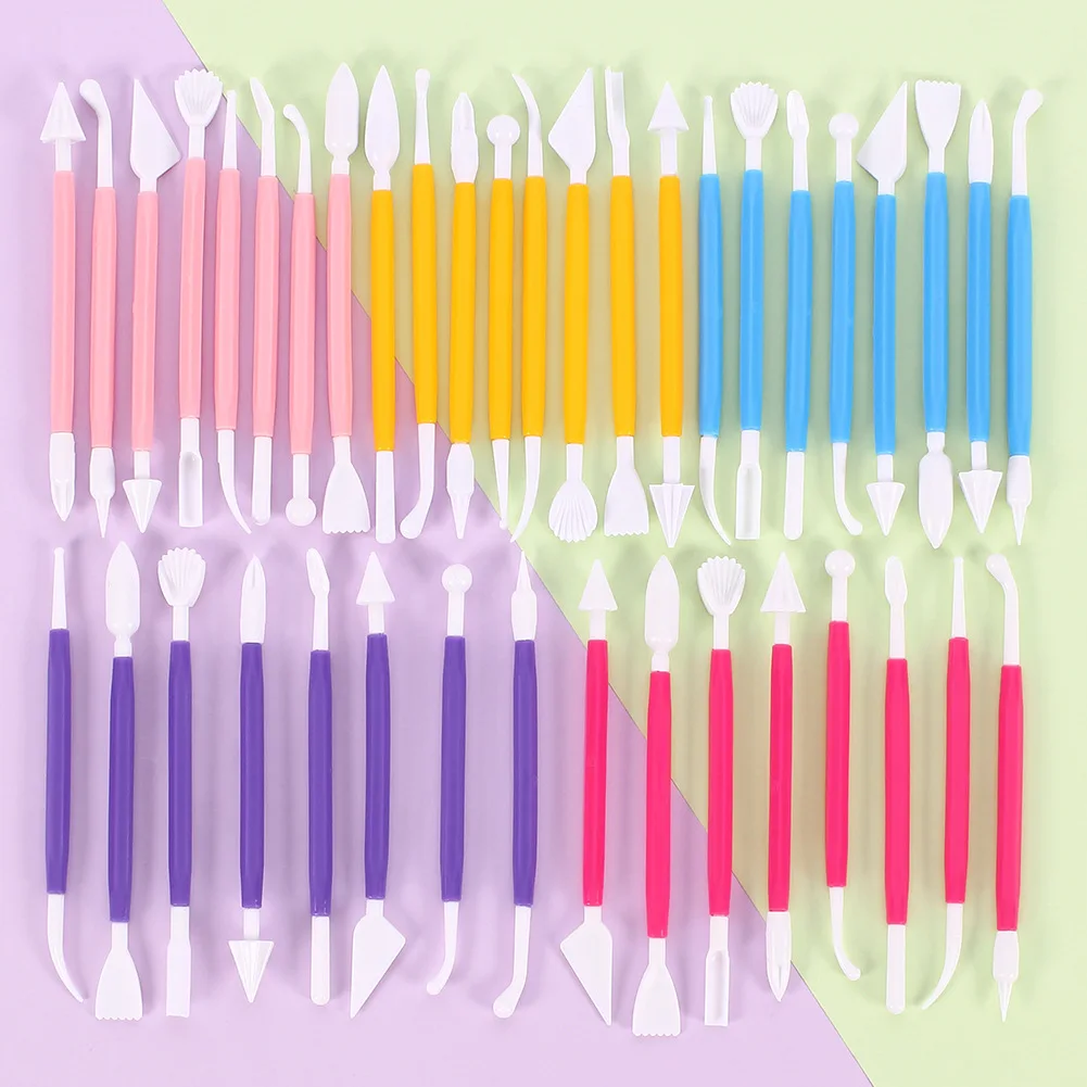 8pcs/set Plastic Clay Sculpting Set Polymer Modeling Clay Tools Poly Form Sculpey Tools Set for Shaping Clay Play Dough Toys