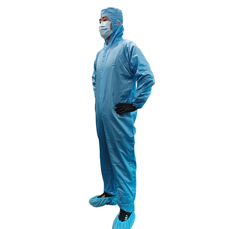 Anti-static waterproof workshop uniform cleanroom esd lint free smock gown garment cleanroom clothes
