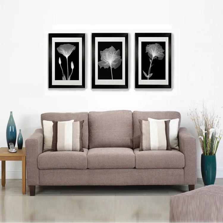 Modern Simplicity plastic decoration painting living room sofa background wall hanging black white photo picture frame