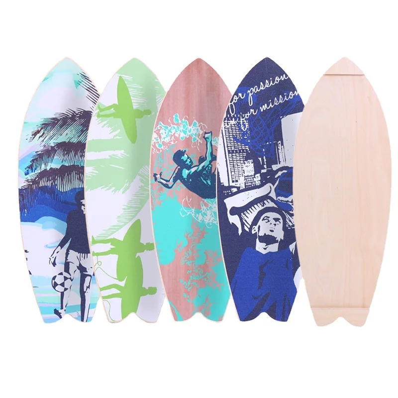 Wooden Balance Board Trainer with Roller Multifunction Trainer for Serfing Skateboarding