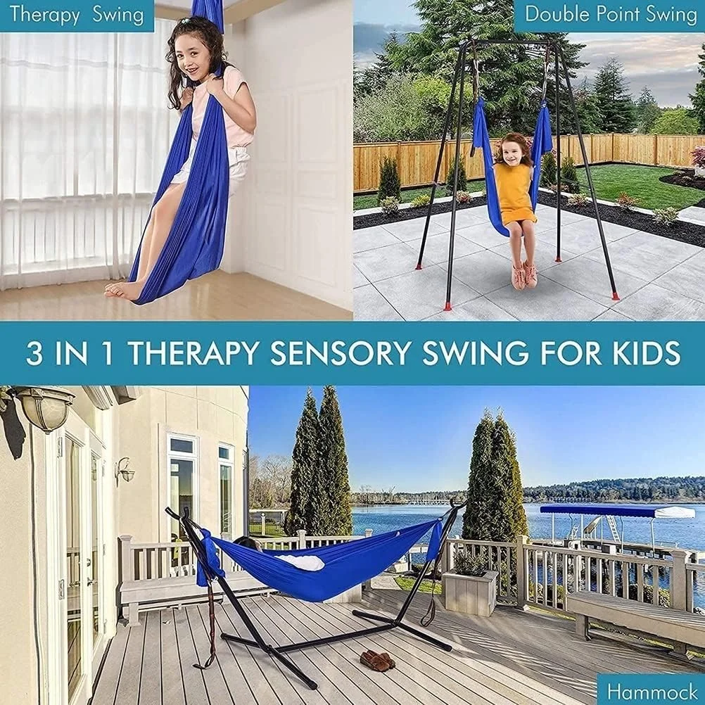 OEM Customized Best selling Top Rate Spandex Deep Pressure Indoor Therapy Sensory Swing For Kids
