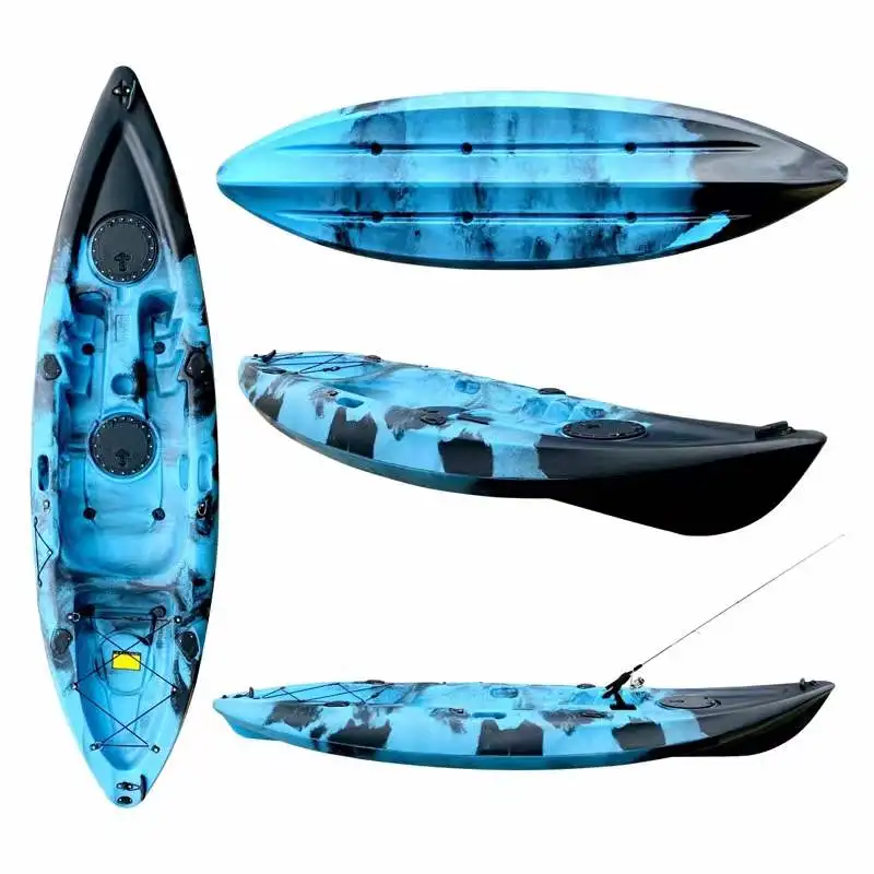 RY каноэ/каяк оптовая торговля waterplay ремесла жесткая пластиковая гребная лодка для рыбалки езды на велосипеде диск kajak с аксессуарами