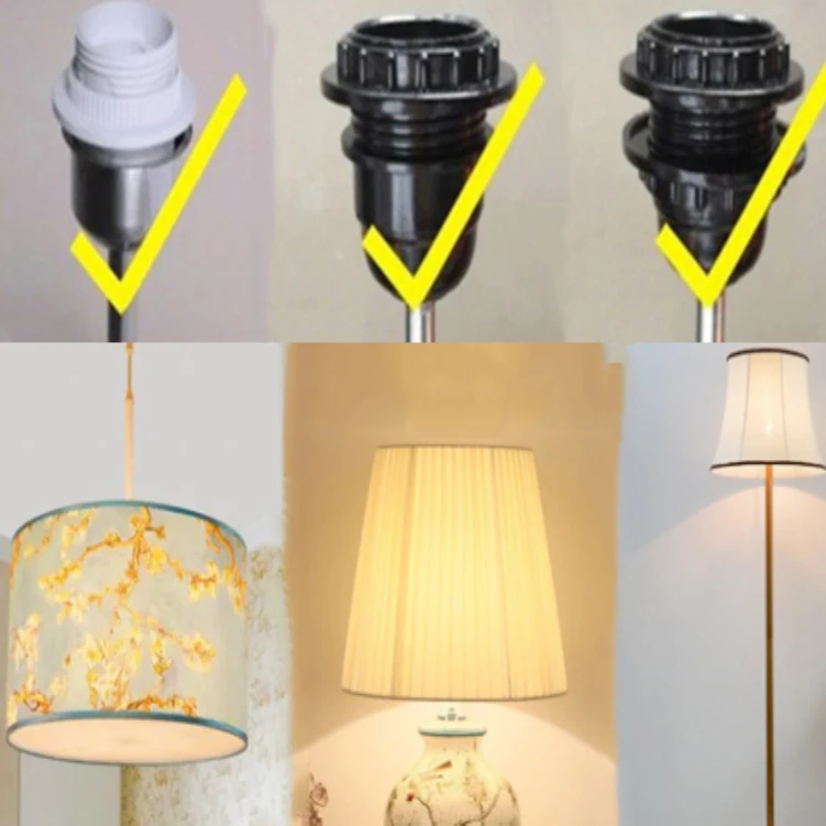Lamp Shades Table Light Clip Cloth Cover Chandelier Fabric Wall Small Lamps Floor Bell Drum Ceiling Lampshade