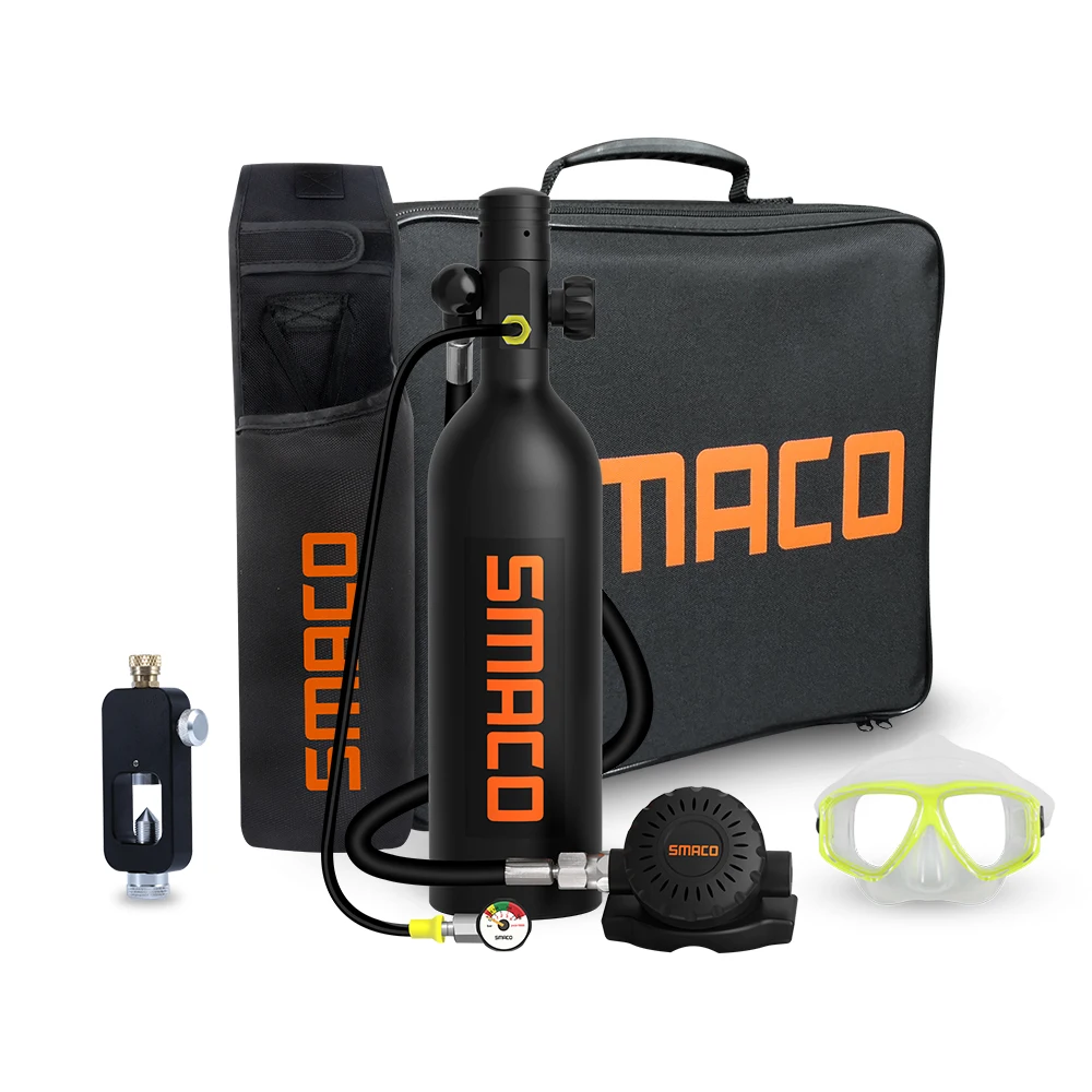 SMACO scuba diving equipment scuba gear spare air tank swimming snorkel with aviation aluminum material