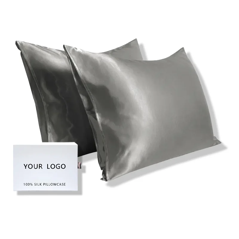 22MM silk pillow case to prevent wrinkles silk pillowcase new hyaluronic acid pillowcase zipper silk pillowcase