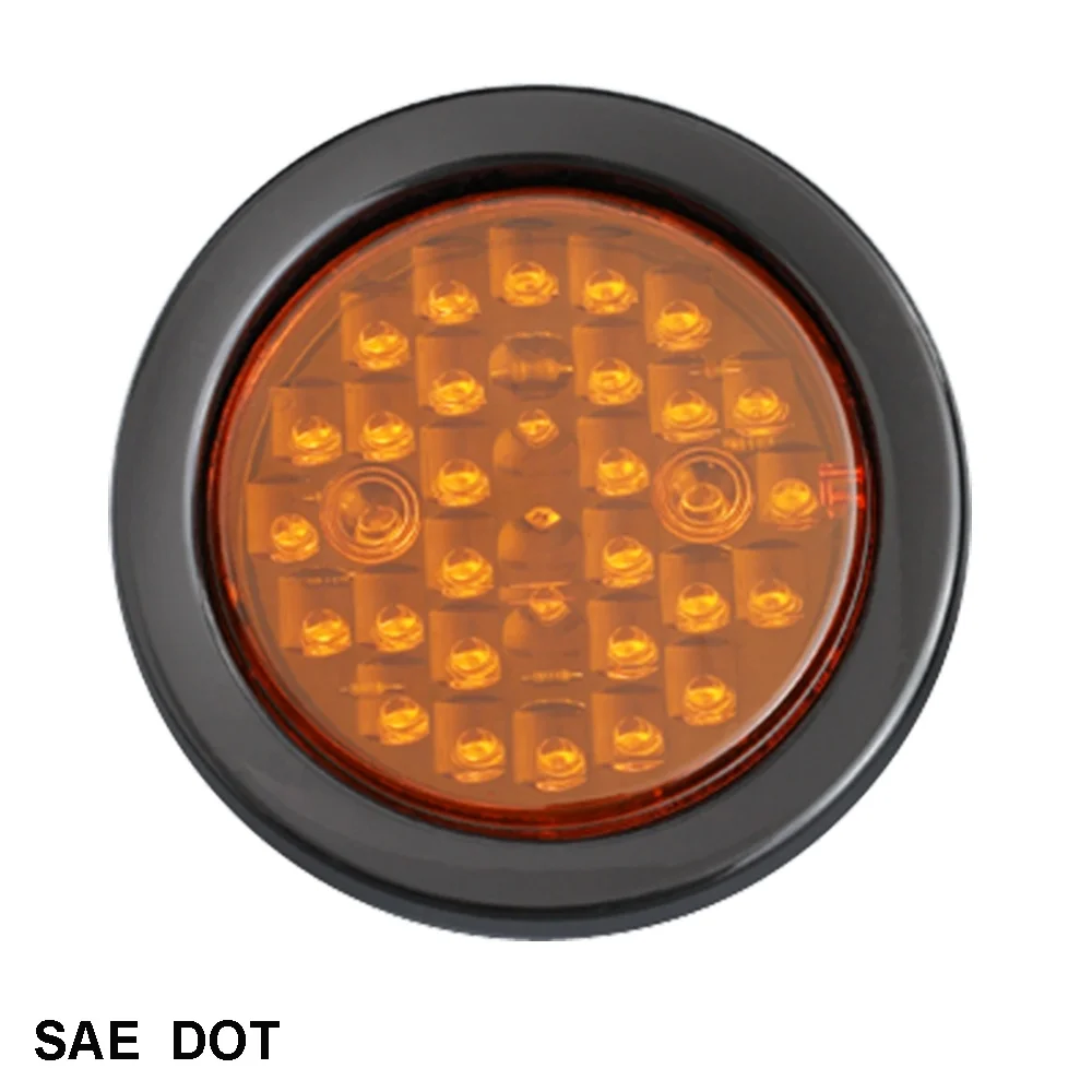 4 inch Round LED STT Light 12V 4 inch round LED STT lamp trailer DOT SAE