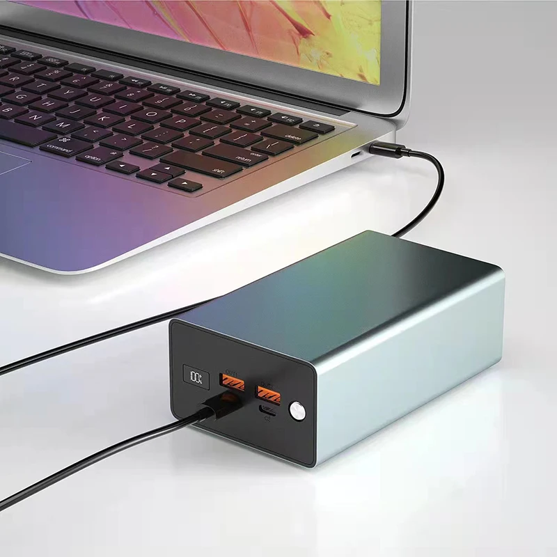 New Product 40000mah Power Bank Fast Charging Custom Logo Powerbank With Digital Display For Laptop Mobile Charger 100w 65w