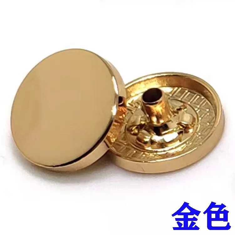 SATL Factory Stock Service Custom Spring Metal Brass Snap Button For Clothing Jeans