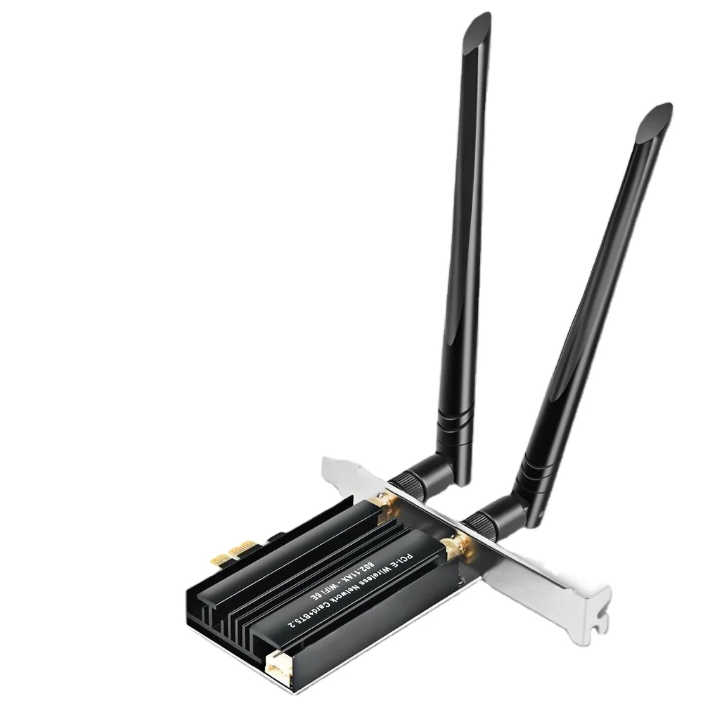 New 5400Mbps Wifi6 Adapter BT5.2 Wifi Receiver PCI-E Wireless Network Card Fast Signal PCI-E Wifi Adapters