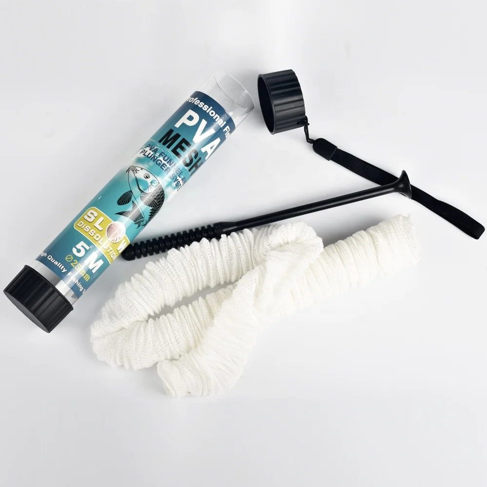 Carp Fishing PVA Carp Mesh Feeder PVA Mesh Fishing PVA Mesh with Tube Kit