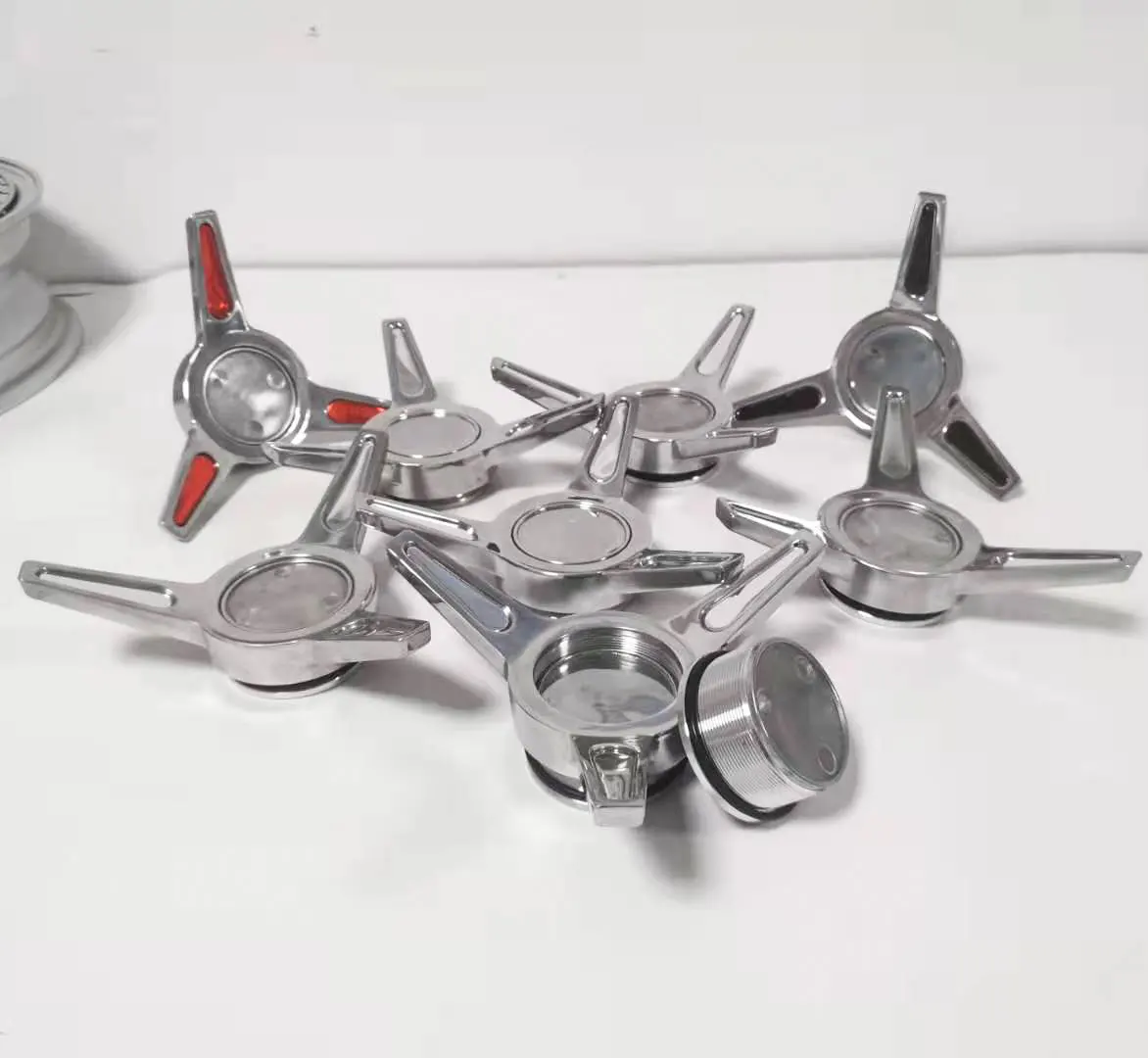 
Gun Metal Gray 3 bar spinner Polish tri bar for Eleanor konfiguarator Shelby Co. bra wheel spinner 