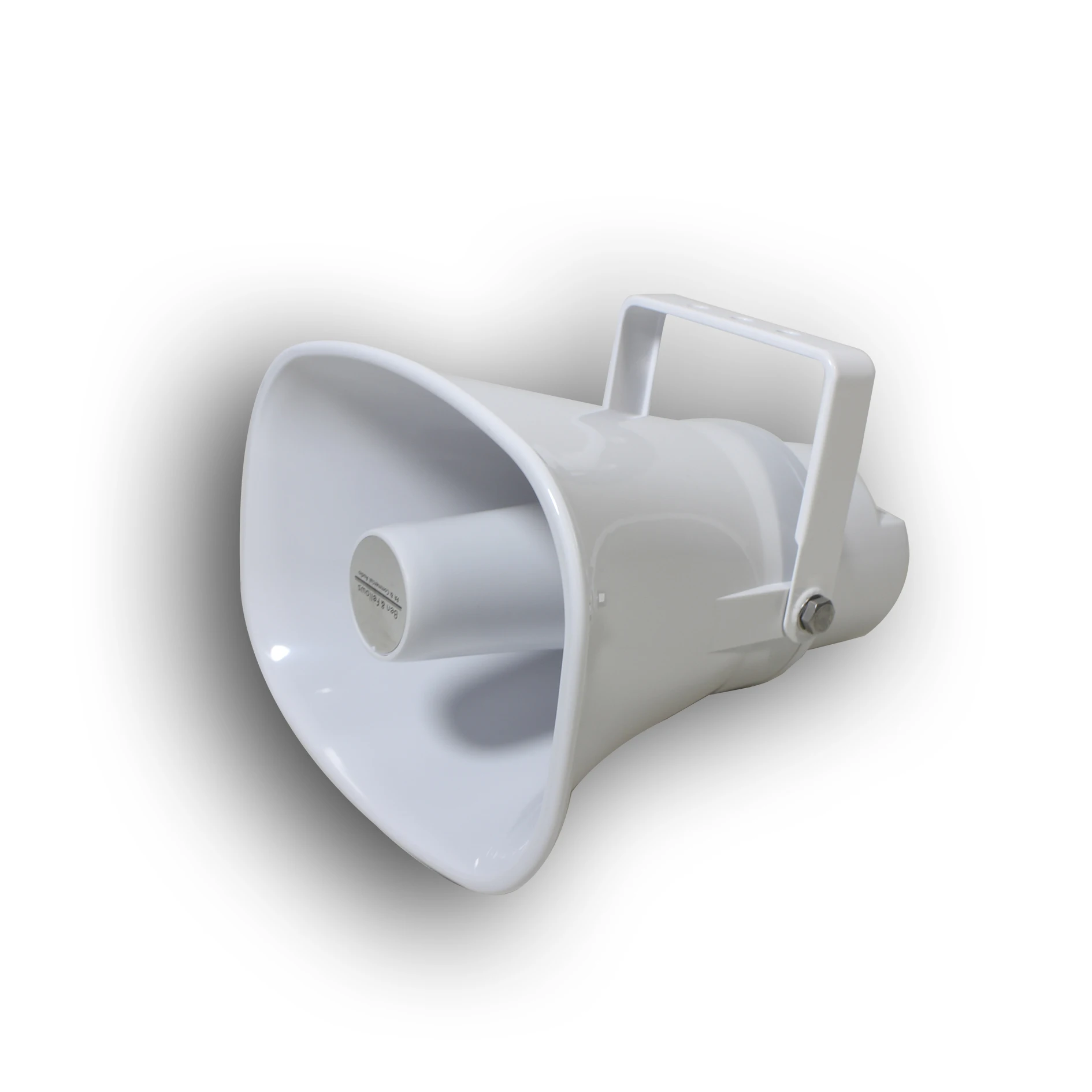 PA system 30W IP67 Wireless IP network horn speaker with built-in amplifier,dry contact,aux in and poe for camera integration