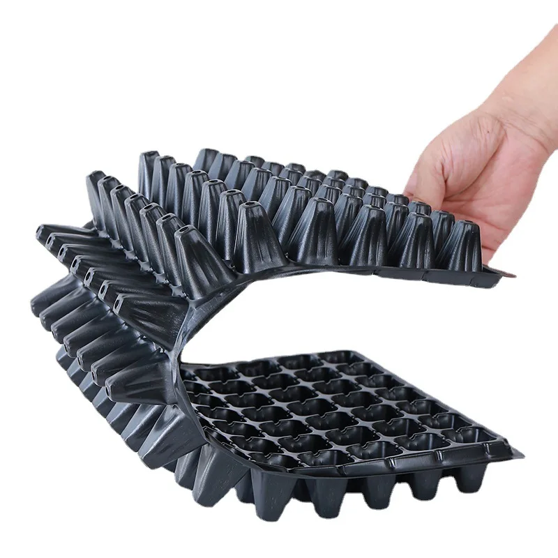Free Sample 60g Durable PS 21-128 Cells Garden Flower Vegetables Plant Germination Square Plastic Nursery Seedling Trays