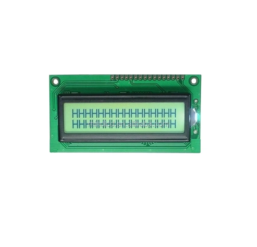 New Character LCD 16X2 yellow-green cob tn positive lcd  module