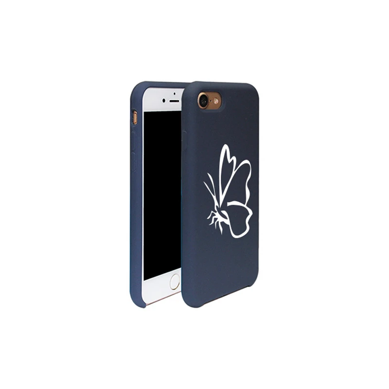 customized logo printed silicone phone case for iphone case